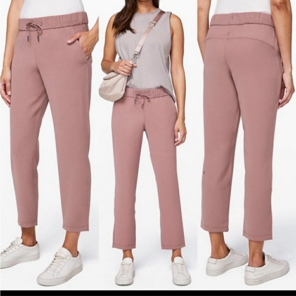 Lululemon Dusty Rose On the Fly Pant size 8